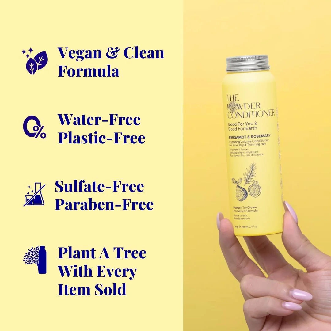 Hydrating Volume Conditioner For Fine, Dry & Thinning Hair Bergamot & Rosemary 70g / 2.47oz