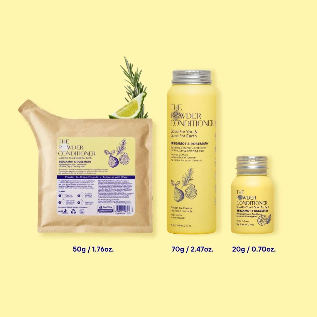 Hydrating Volume Conditioner For Fine, Dry & Thinning Hair Bergamot & Rosemary 70g / 2.47oz