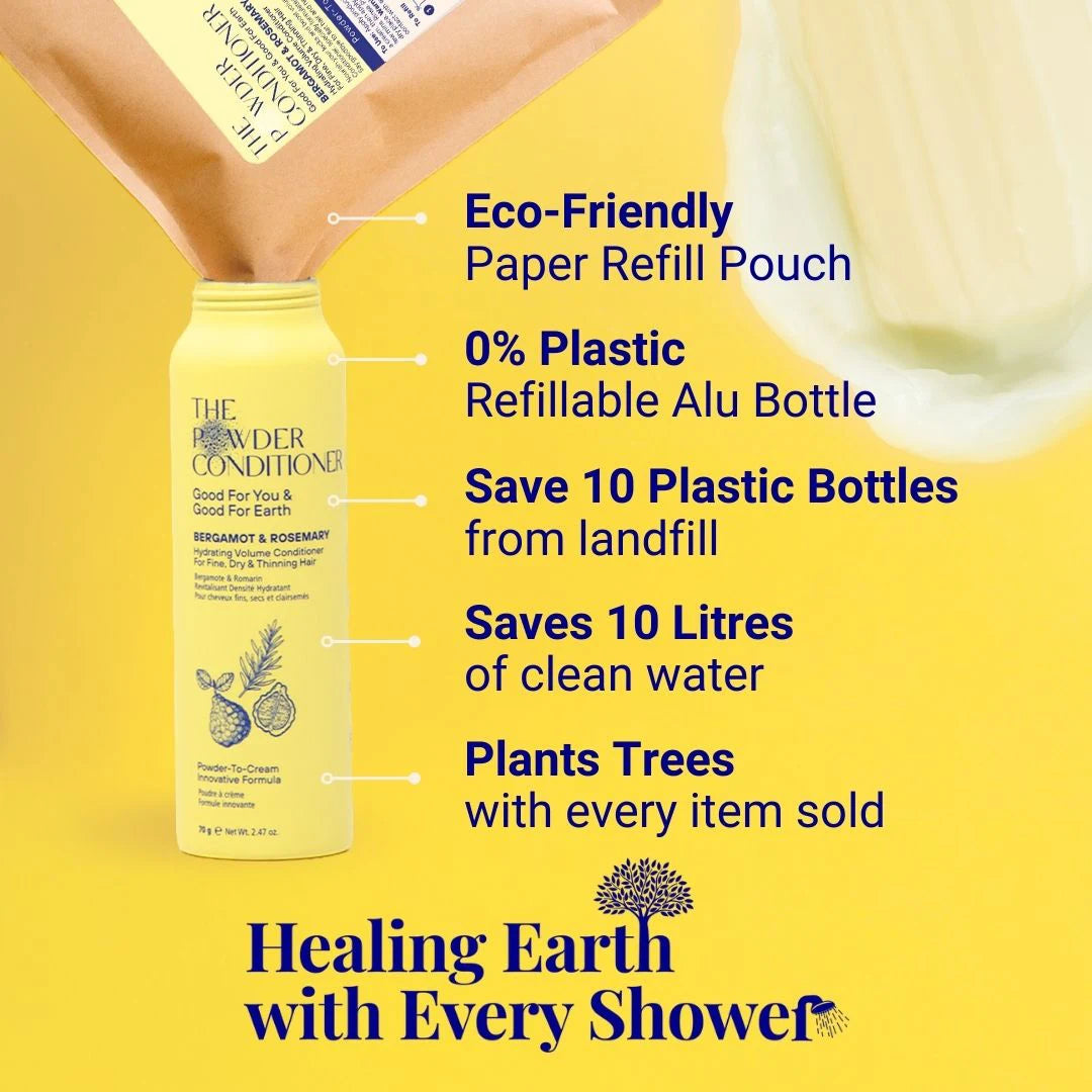 Hydrating Volume Conditioner For Fine, Dry & Thinning Hair Bergamot & Rosemary 70g / 2.47oz