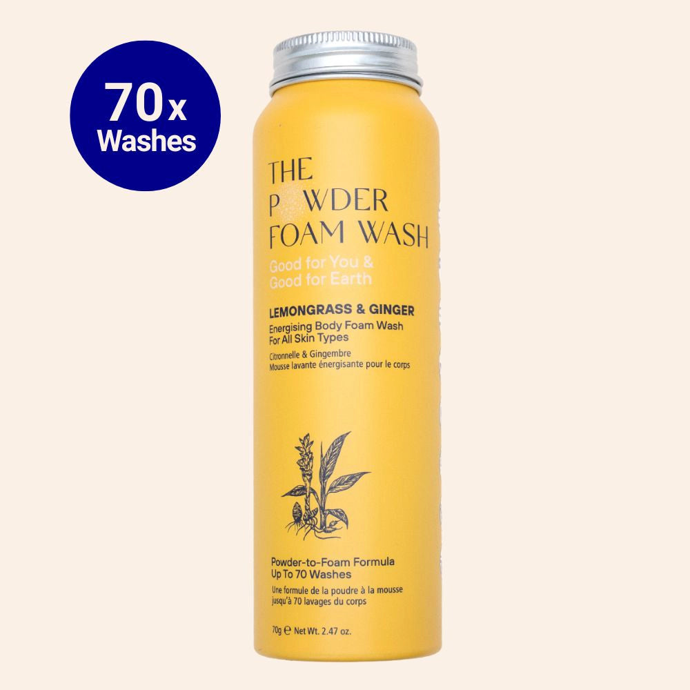 Energising Body Foam Wash For All Skin Types Lemongrass & Turmeric 70g / 2.47oz