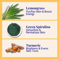 Energising Body Foam Wash For All Skin Types Lemongrass & Turmeric 70g / 2.47oz