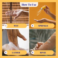 Energising Body Foam Wash For All Skin Types Lemongrass & Turmeric 70g / 2.47oz