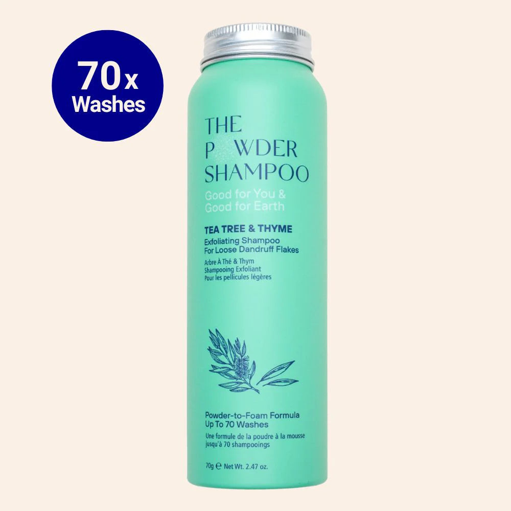Exfoliating Shampoo For Loose Dandruff Flakes Tea Tree & Salicylic Acid 70g / 2.47oz