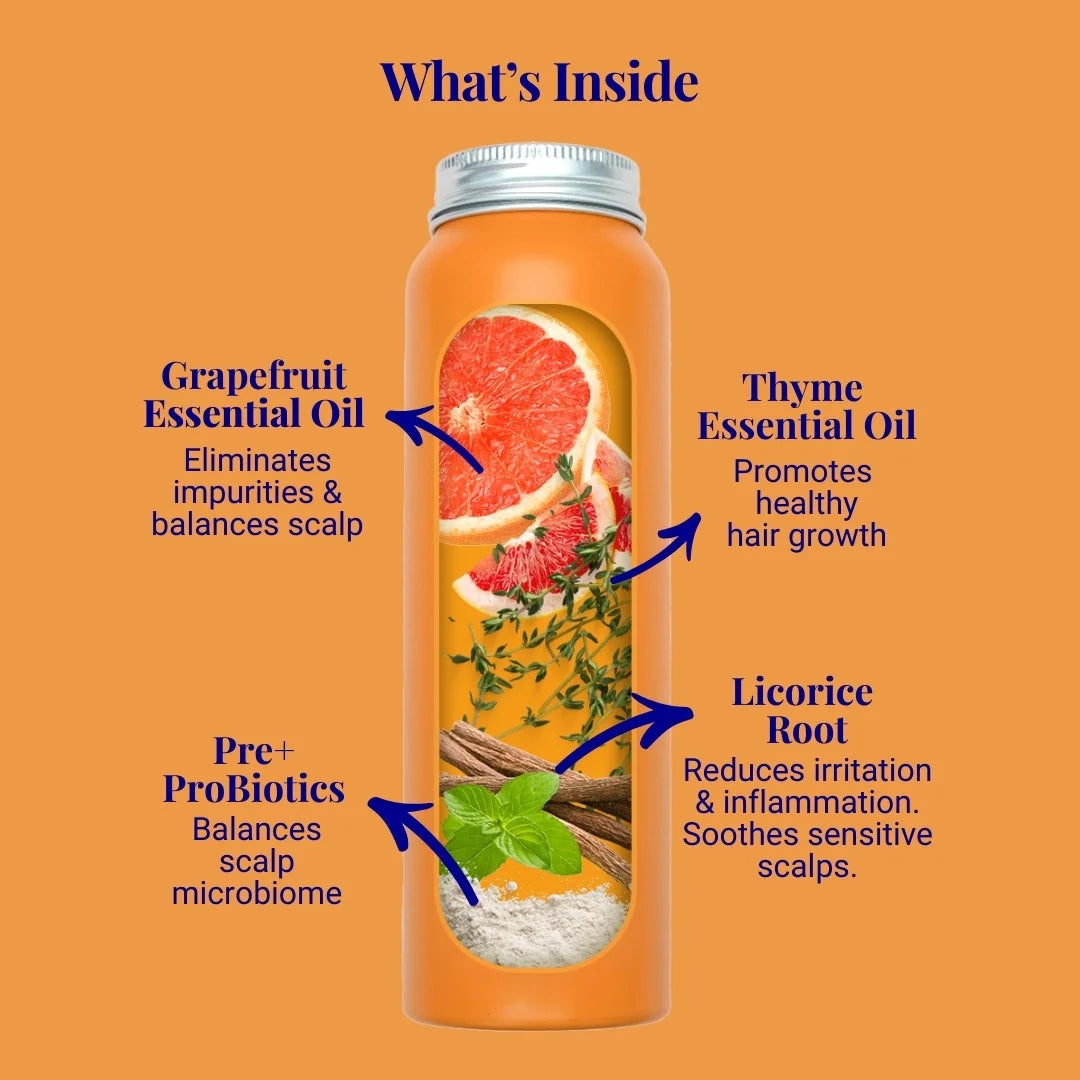 Strengthening Shampoo For Normal & Sensitive Scalps Grapefruit & Probiotics 70g / 2.47oz