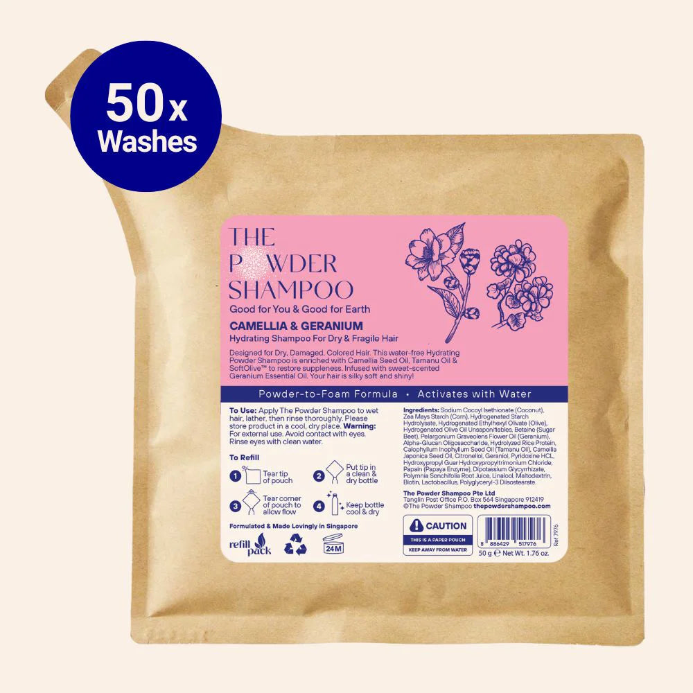 Hydrating Shampoo For Dry & Fragile Hair Camellia & Geranium 50g/1.76oz