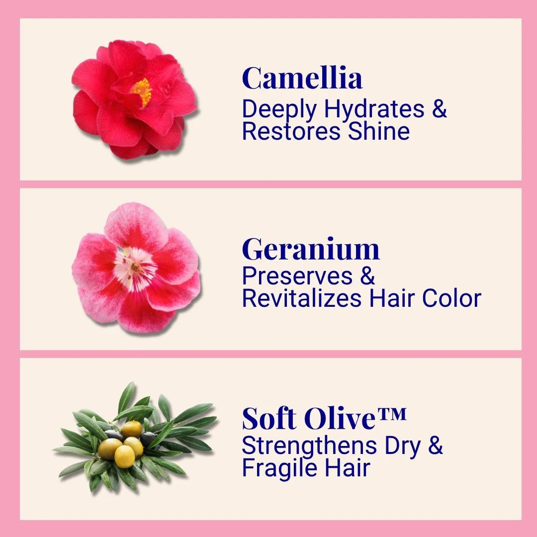 Hydrating Shampoo For Dry & Fragile Hair Camellia & Geranium 70g / 2.47oz