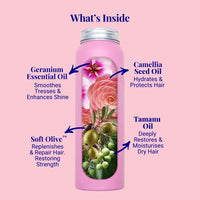 Hydrating Shampoo For Dry & Fragile Hair Camellia & Geranium 70g / 2.47oz