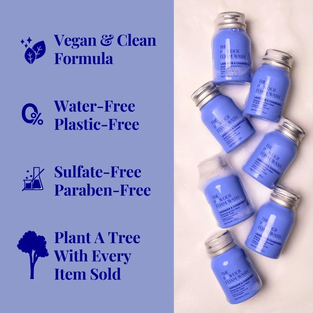 Relaxing Body Foam Wash For All Skin Types Lavender & Chamomile 20g / 0.70oz