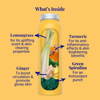 Energising Body Foam Wash For All Skin Types Lemongrass & Turmeric 70g / 2.47oz