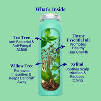 Exfoliating Shampoo For Loose Dandruff Flakes Tea Tree & Salicylic Acid 20g / 0.70oz