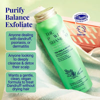 Exfoliating Shampoo For Loose Dandruff Flakes Tea Tree & Salicylic Acid 20g / 0.70oz