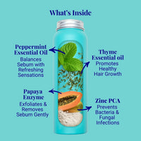 Purifying Shampoo For Oily Scalp & Limp Hair Peppermint & Papaya Enzyme 70g / 2.47oz