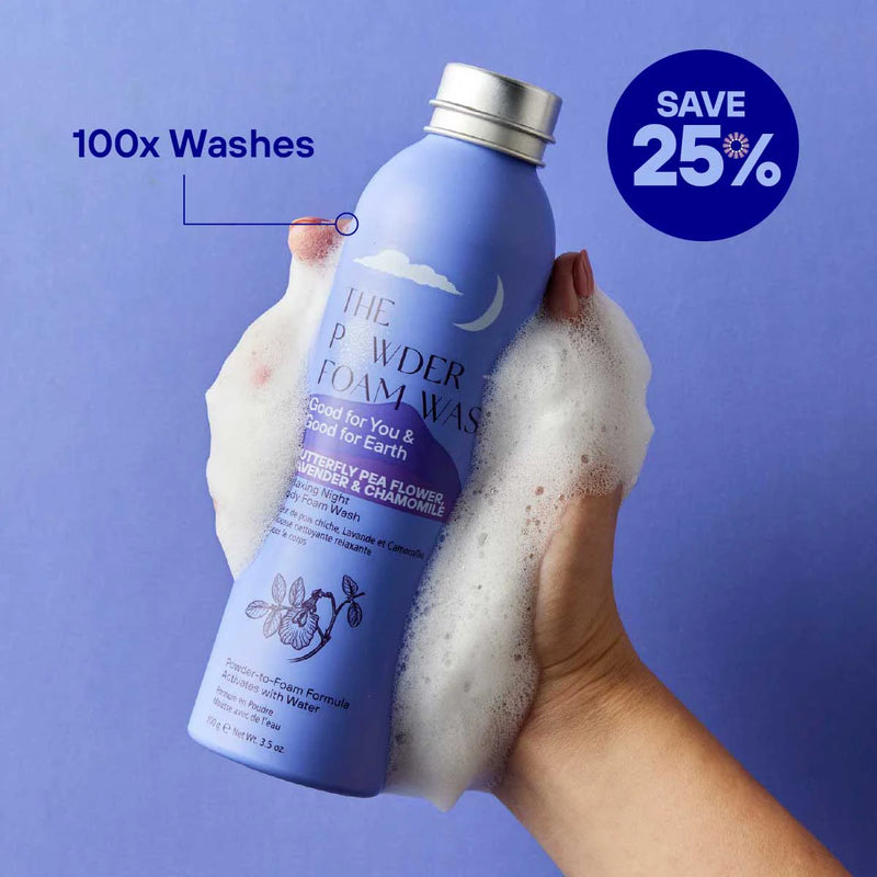 Relaxing Body Foam Wash For All Skin Types Lavender & Chamomile  100g / 3.5oz