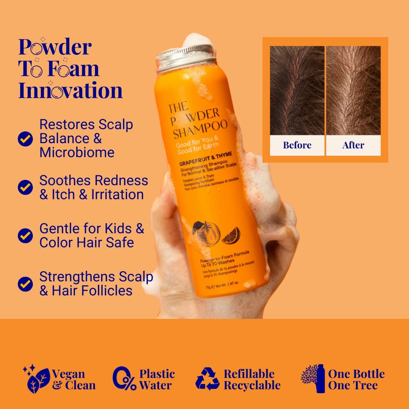 Shampooing Fortifiant Pour Cuirs Chevelus Normaux & Sensibles Pamplemousse & Probiotiques 100g / 3,5oz