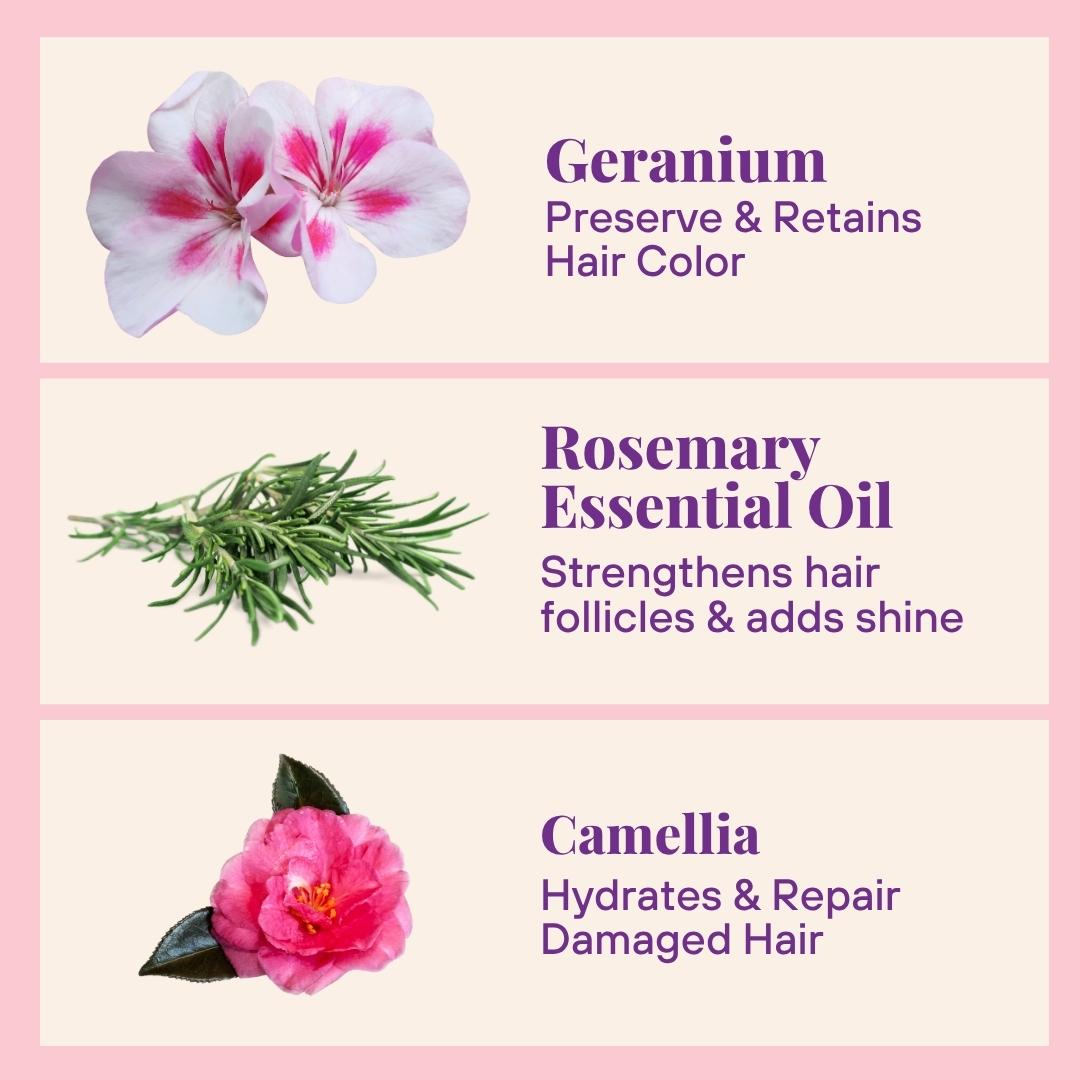 Nourishing Repair Conditioner For Thick, Damaged & Frizzy Hair Geranium & Rosemary 70g / 2.47oz