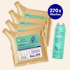 Exfoliating Shampoo For Loose Dandruff Flakes Tea Tree & Salicylic Acid (270x Washes - 1 Year Supply)
