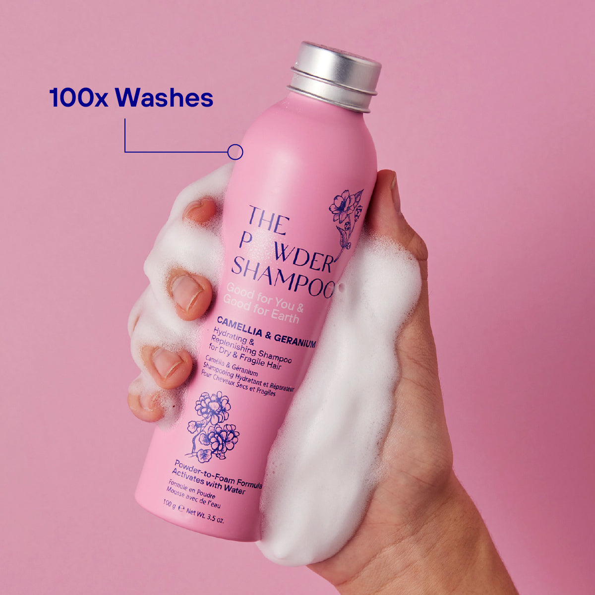 35x Hydrating & Replenishing Powder Shampoo For Dry & Fragile Hair 100g / 3.5oz
