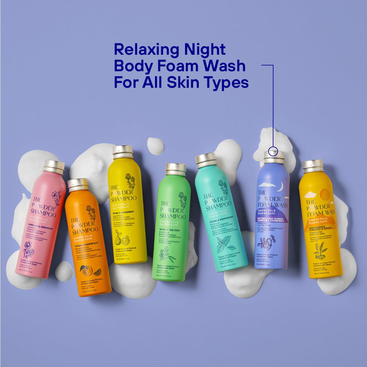 35x Relaxing Night Body Foam Wash To Unwind Your Mind 100g / 3.5oz