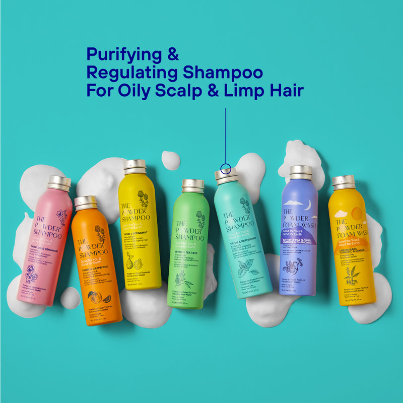 <transcy>Reinigendes &
regulierendes Shampoo für fettige Kopfhaut & schwaches Haar</transcy>