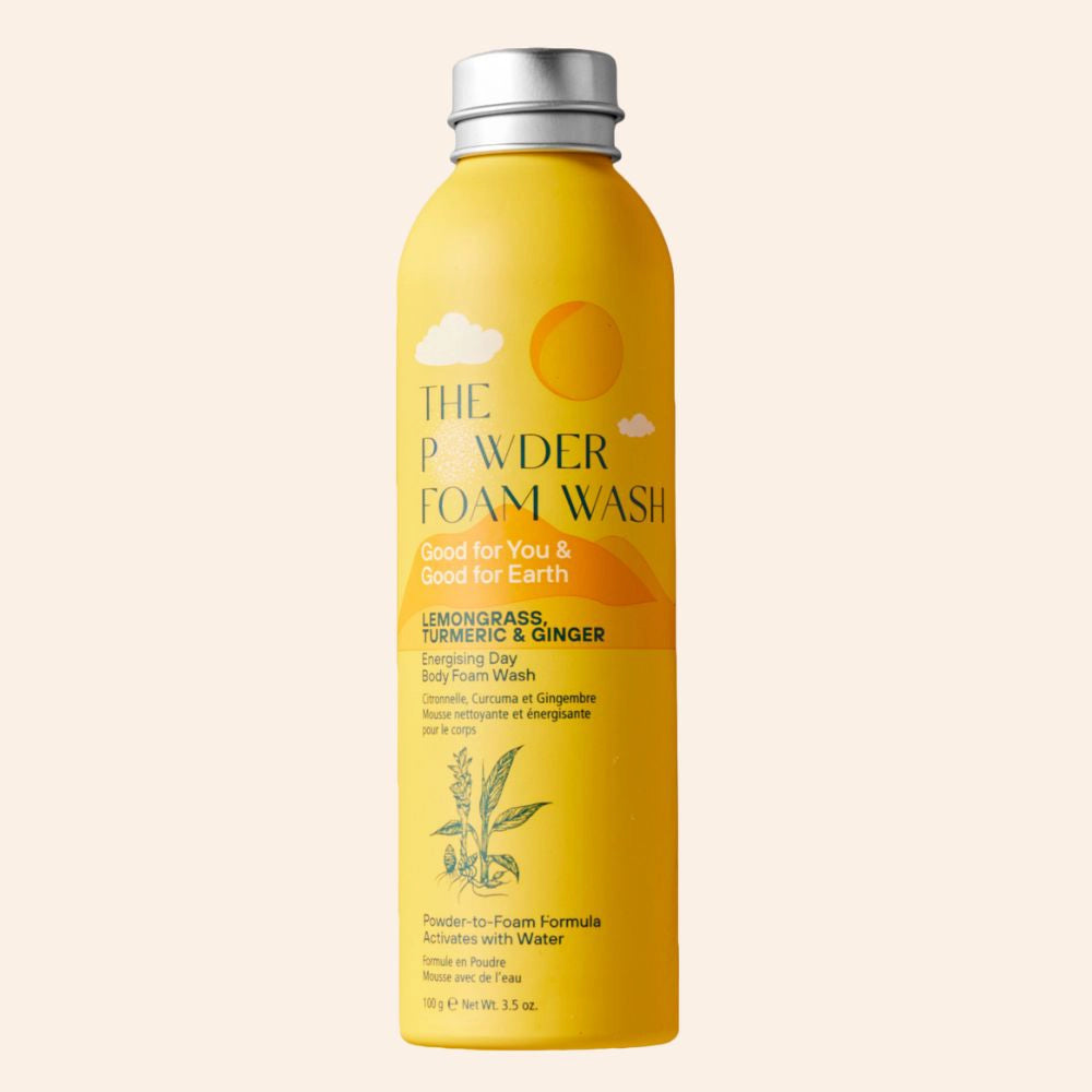 Energising Body Foam Wash For All Skin Types Lemongrass & Turmeric 100g / 3.5oz