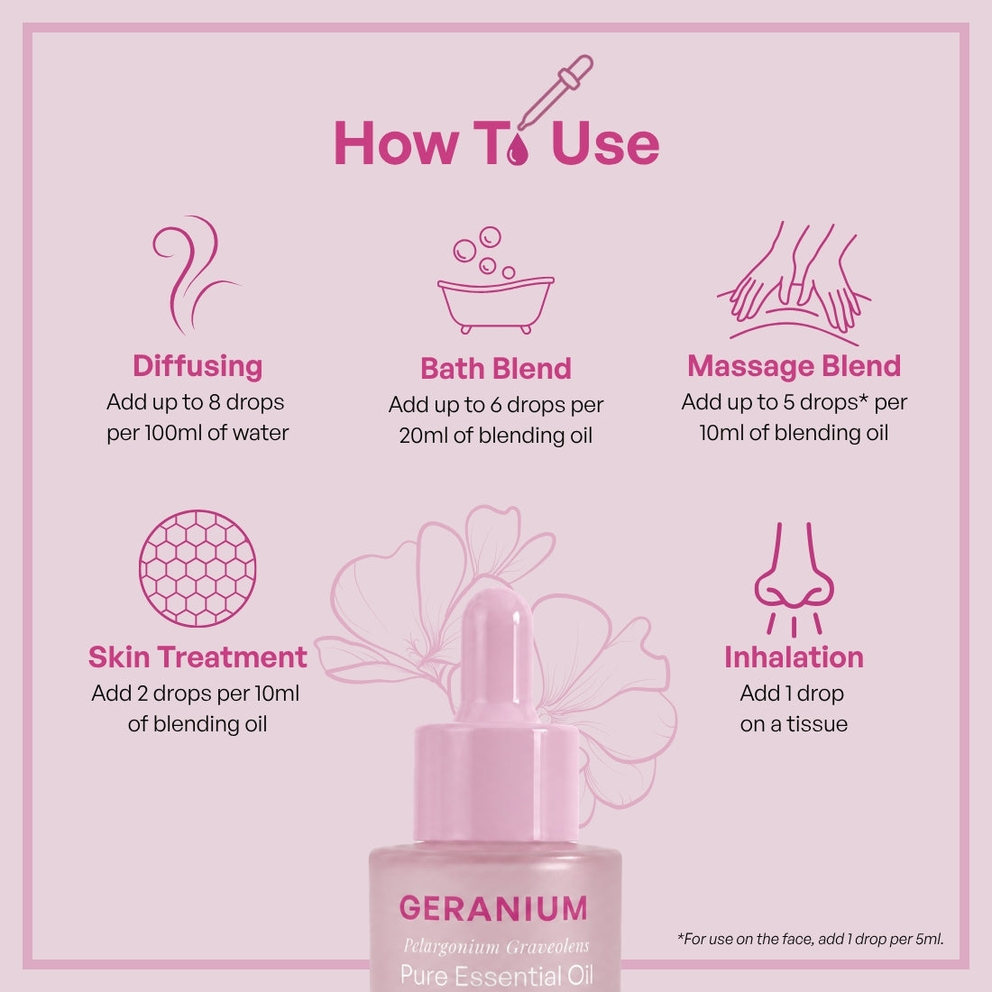 Geranium Pure Essential Oil 20ml