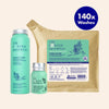 Exfoliating Shampoo For Loose Dandruff Flakes Tea Tree & Salicylic Acid Starter Kit (140x Washes)