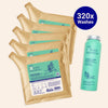 1 Year Supply (320x Washes ) - Exfoliating Shampoo For Loose Dandruff Flakes Tea Tree & Salicylic Acid