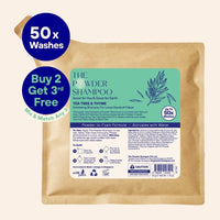 Exfoliating Shampoo For Loose Dandruff Flakes Tea Tree & Salicylic Acid 50g / 1.76oz