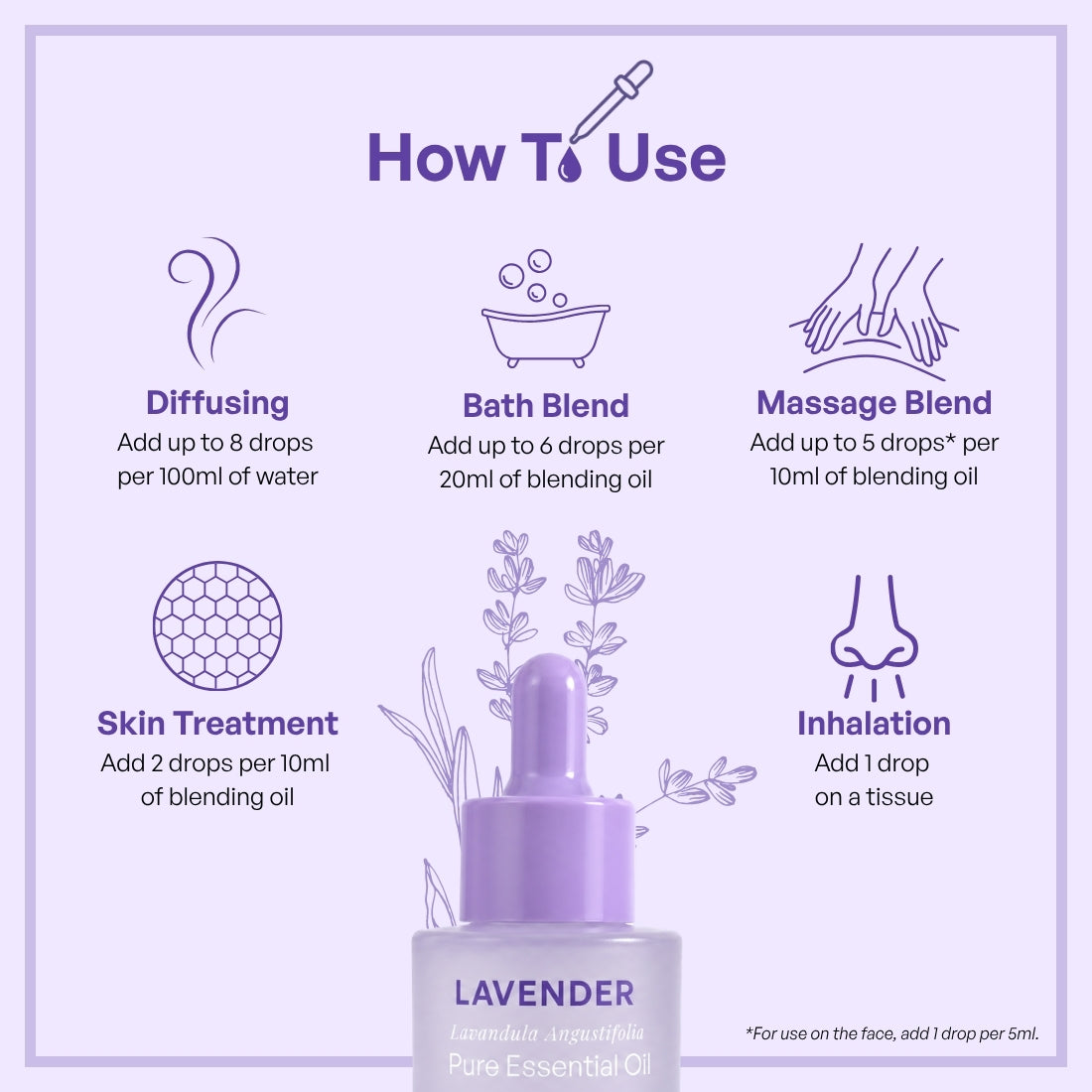 Lavender Pure Essential Oil 20ml