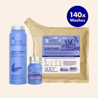 Relaxing Body Foam Wash For All Skin Types Lavender & Chamomile Starter Kit (140x Washes)