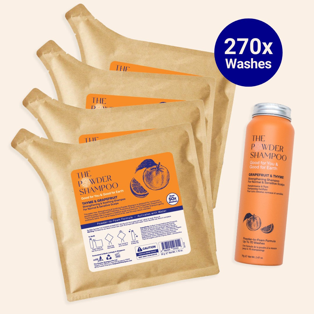 Strengthening Shampoo For Normal & Sensitive Scalps Grapefruit & Probiotics (270x Washes - 1 Year Supply)