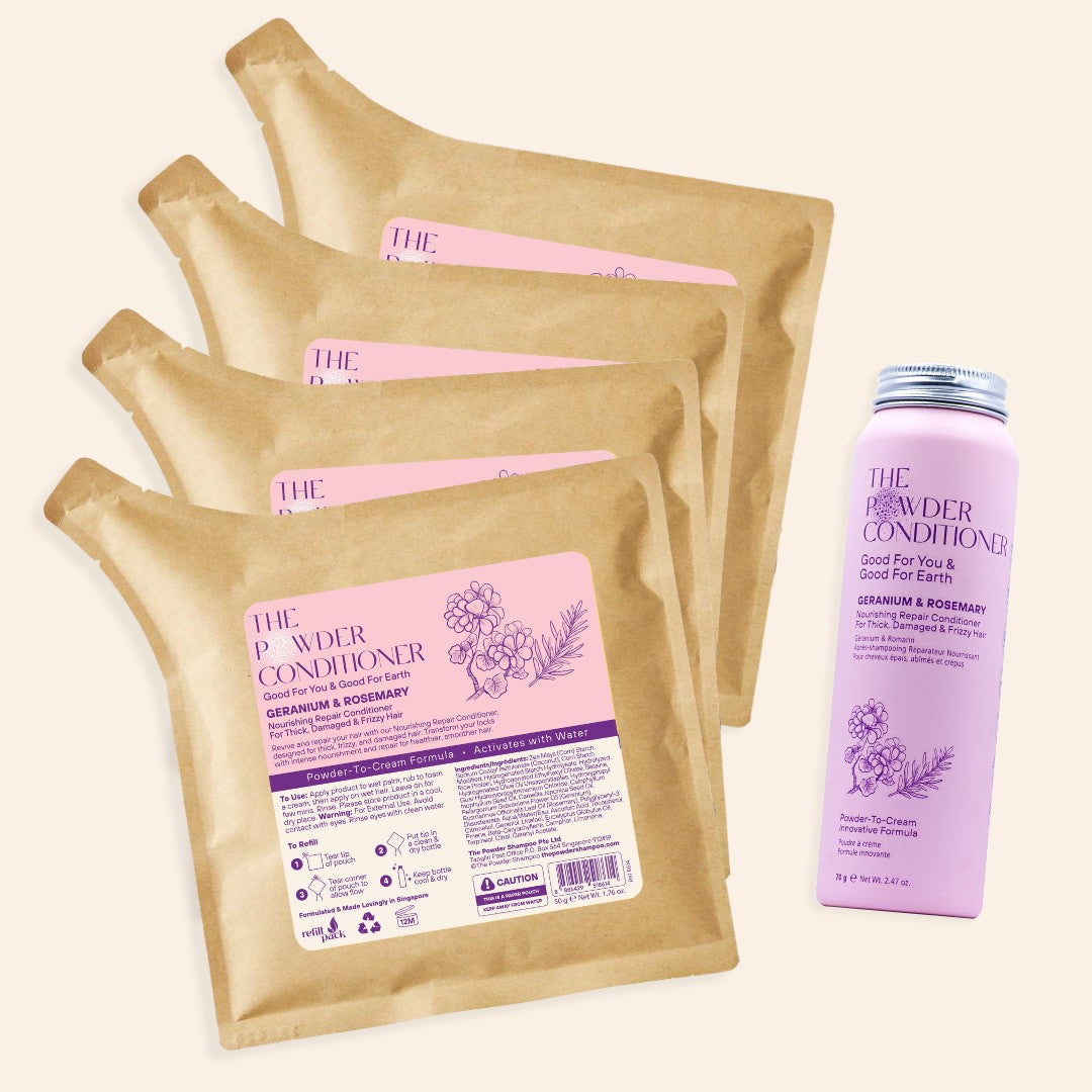 1 Year Supply (270x Washes) Nourishing Repair Conditioner For Thick, Damaged & Frizzy Hair Geranium & Rosemary