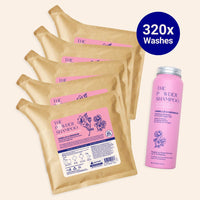 1 Year Supply (320x Washes) Hydrating Shampoo For Dry & Fragile Hair Camellia & Geranium