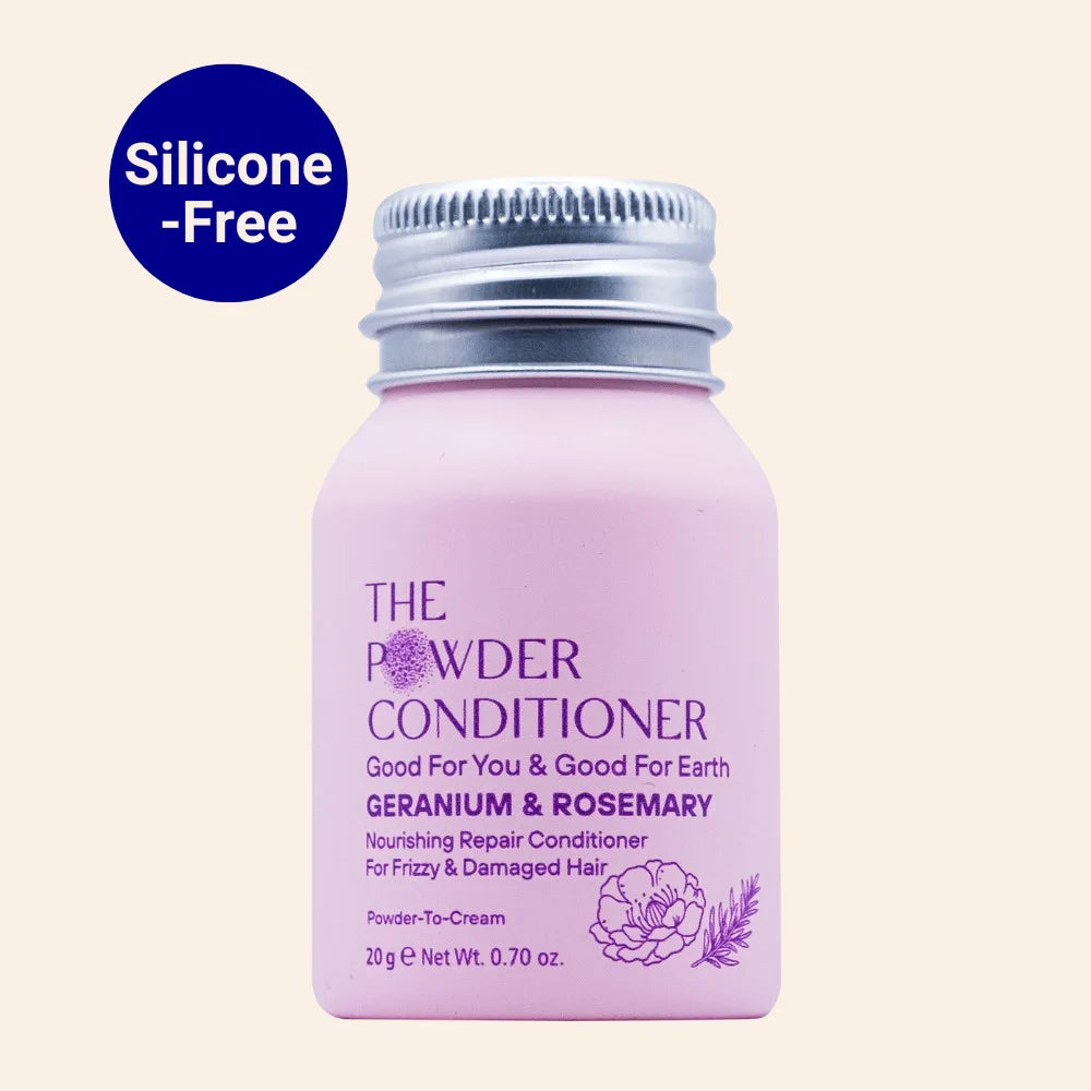 滋润型净发粉，适用于干燥脆弱的头发，含山茶花和天竺葵，100克/3.5盎司