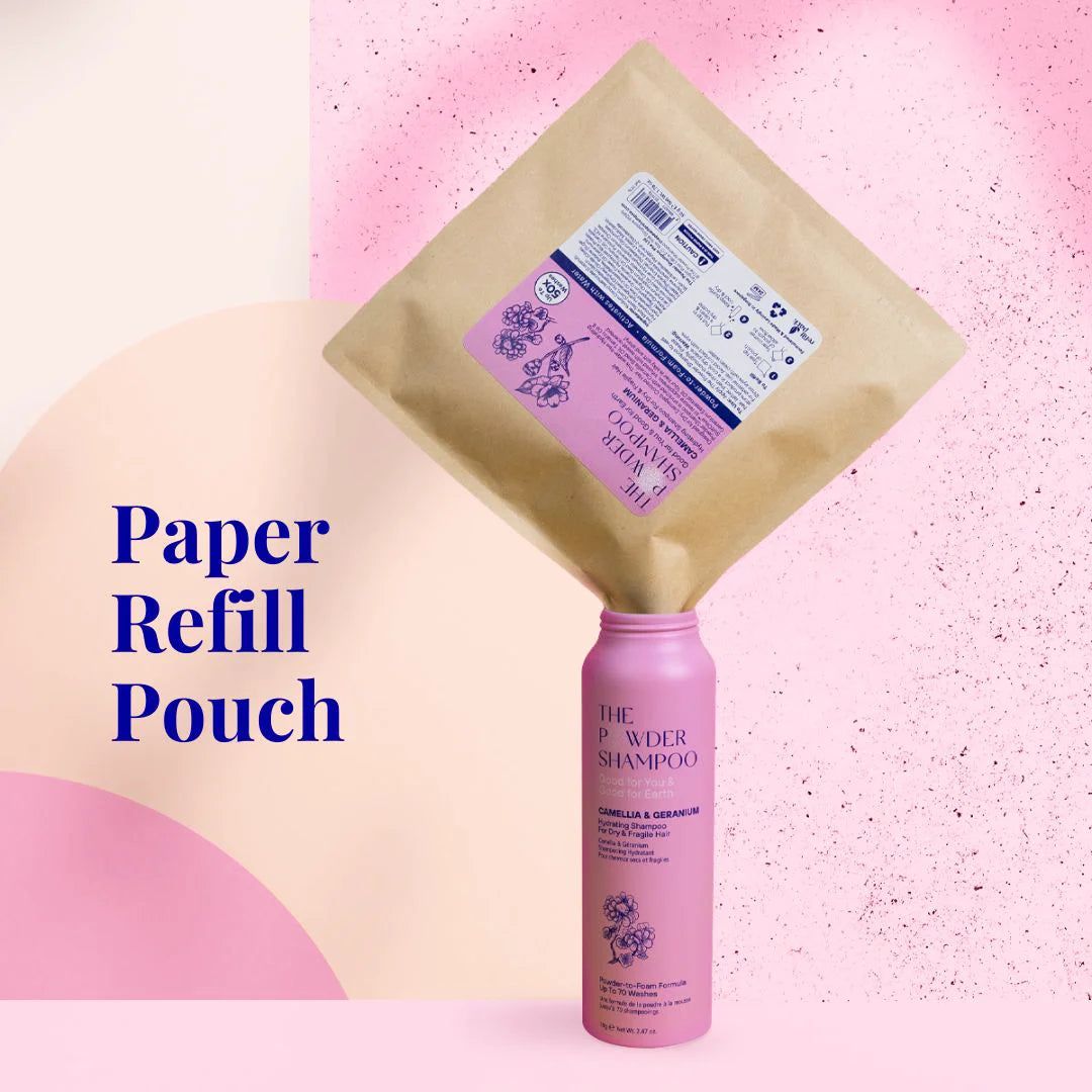 1 Year Supply (270x Washes) Hydrating Shampoo For Dry & Fragile Hair Camellia & Geranium