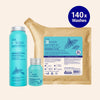 Starter Kit (140x wasbeurten) - Reinigende shampoo voor een vette hoofdhuid en slap haar Pepermunt- en papaja-enzym