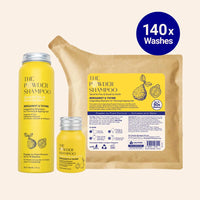 Starter Kit (140x wasbeurten) - Verkwikkende shampoo voor dunner wordend en ouder wordend haar Bergamot, biotine, gember en ginseng