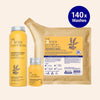 Starter Kit (140x wasbeurten) - Energieke body foam wash voor alle huidtypen Citroengras & kurkuma