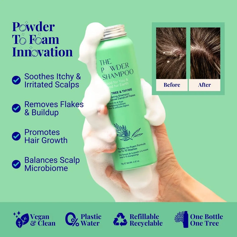 Exfoliërende shampoo voor losse roosvlokken met tea tree en salicylzuur