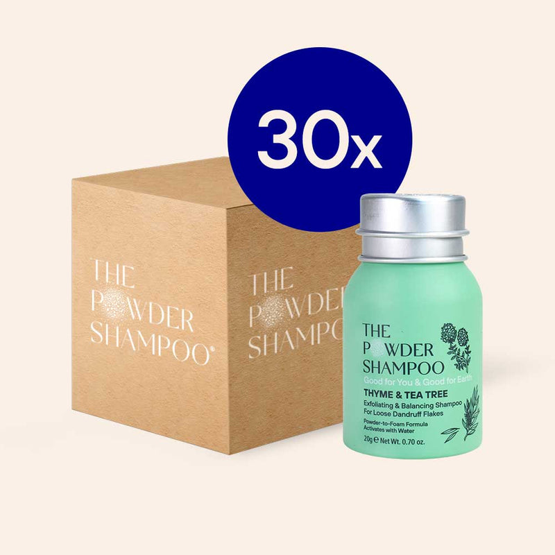 30x Mini bottle - Exfoliating & Balancing Powder Shampoo For Loose Dandruff Flakes 20g / 0.70oz