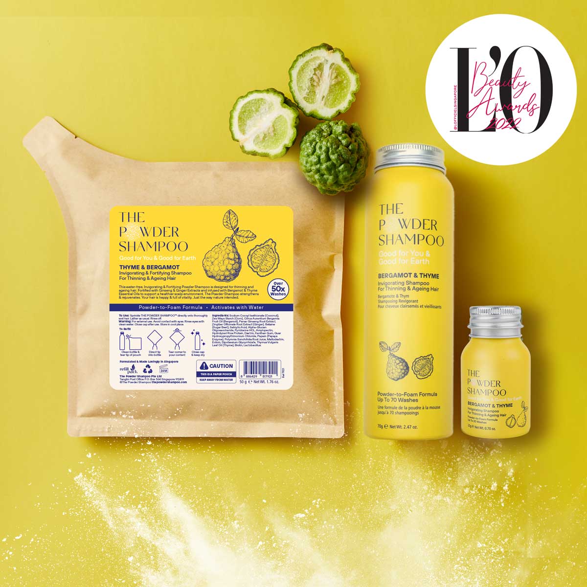 Invigorating Shampoo For Thinning & Ageing Hair Bergamot, Biotin, Ginger & Ginseng