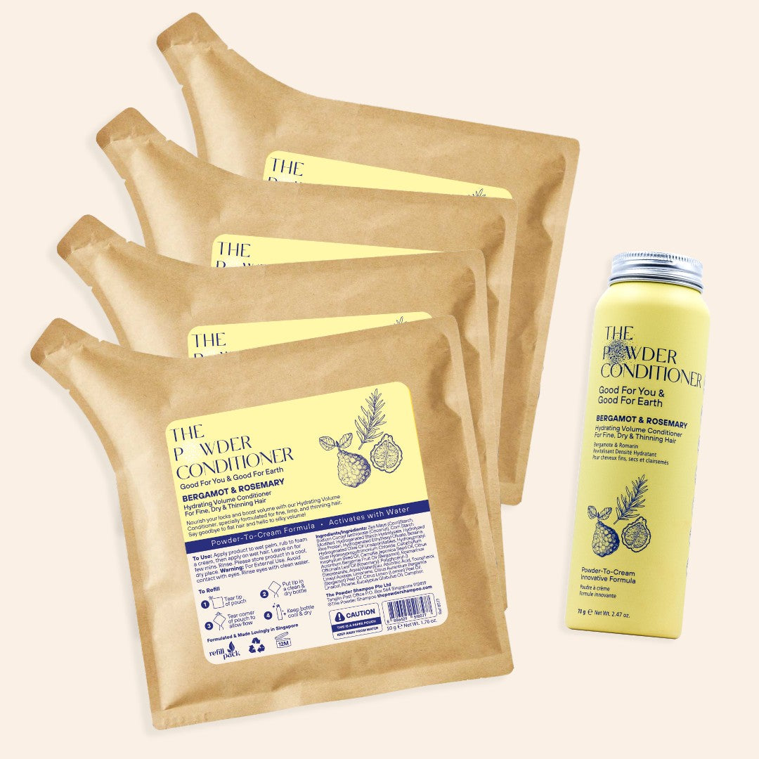 1 Year Supply (270x Washes) Hydrating Volume Conditioner For Fine, Dry & Thinning Hair Bergamot & Rosemary